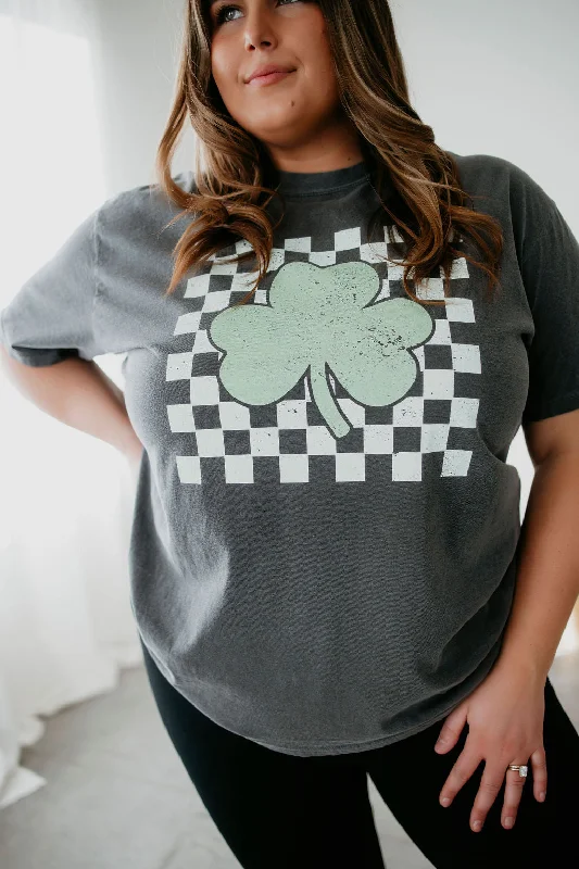 Shamrock Checkered Graphic Tee