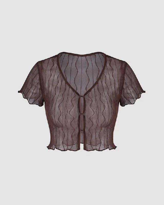 Vintage Esoteric Mesh Top