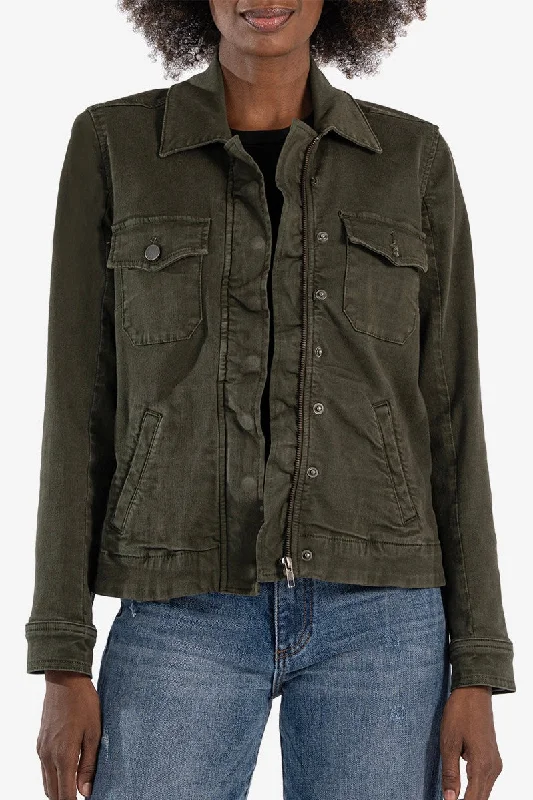 KUT Olive Amanda Boxy Jacket - FINAL SALE