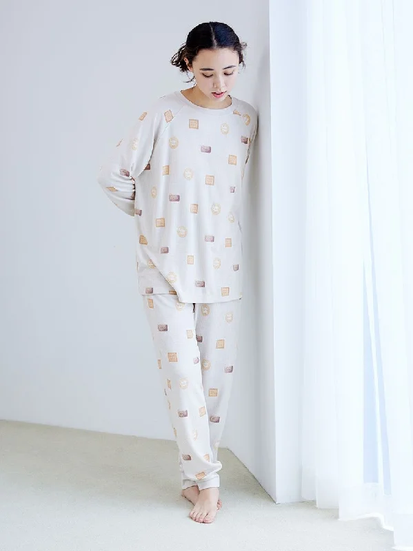 Biscuit Pattern Waffle Pajama Pants