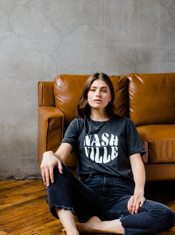 Nashville Graphic Tee - Washed Black