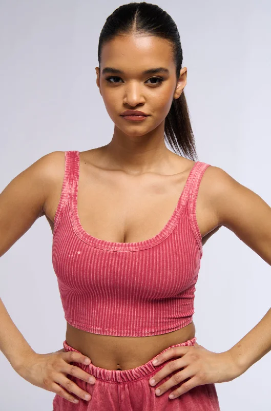 MADDIE WASHED KNIT TANK TOP