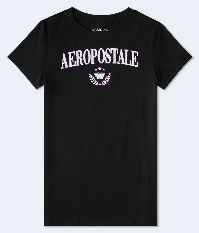 Aeropostale Butterfly Foil Graphic Tee