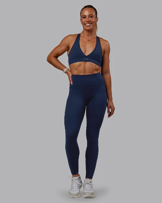 Fusion Full Length Leggings with Pockets - Future Navy