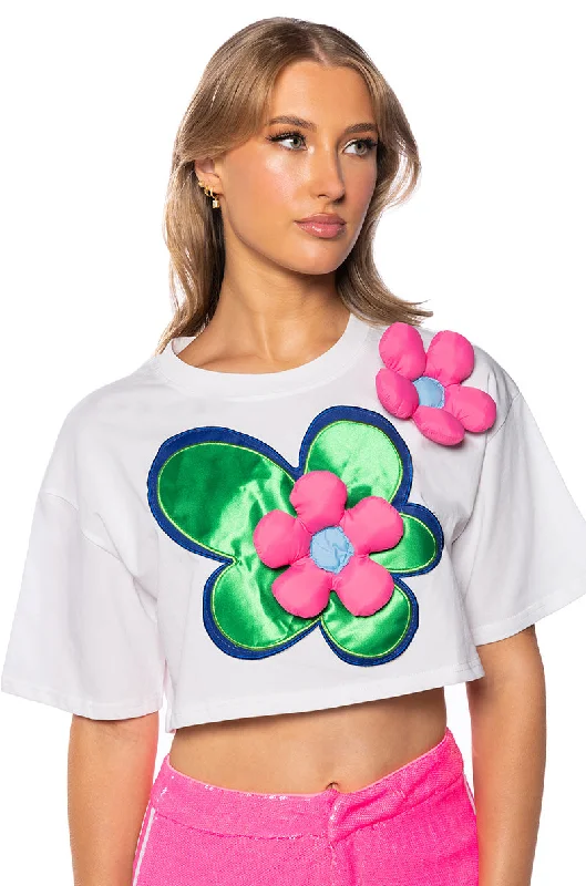 TULIP DREAMS CROPPED TSHIRT