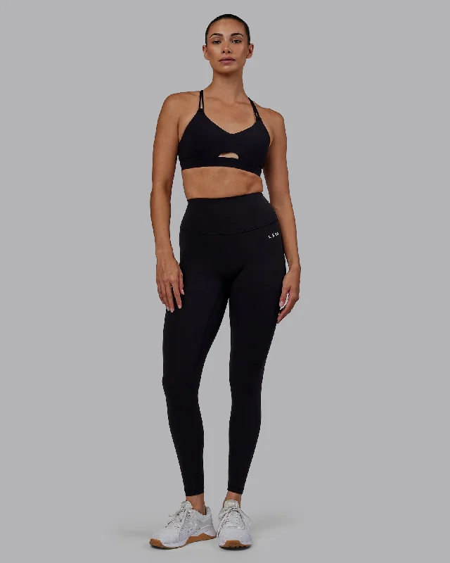 RXD High Waist Full Length Leggings - Black