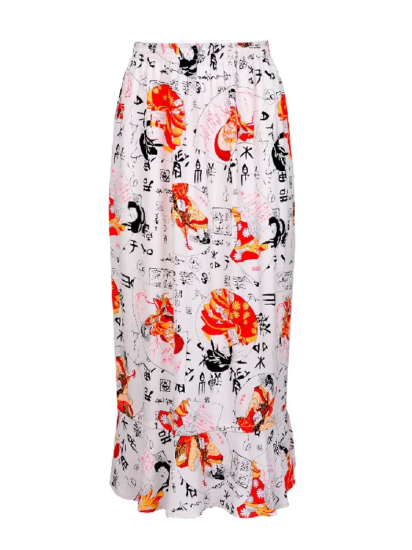 Tianello TENCEL™ Print "Maiko"  Tulip Skirt