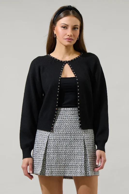 Adara Studded Flyaway Cardigan